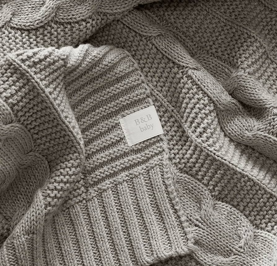 【NKNIT】新品：bubble cable hand グレー NKNIT】新品：bubble cable hand グレー